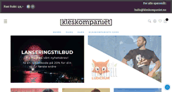 Desktop Screenshot of kleskompaniet.no